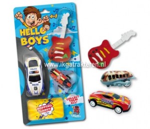 Snoep: Hello Boys Snoepset met Speeltjes 16,5 gram