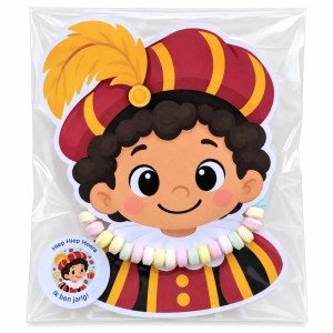 Zelfmaak traktatie Piet met snoepketting