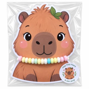 Zelfmaak Capybara traktatie met snoepketting