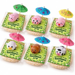 Boerderij rijstwafel traktatie – DIY-set Feestbeest