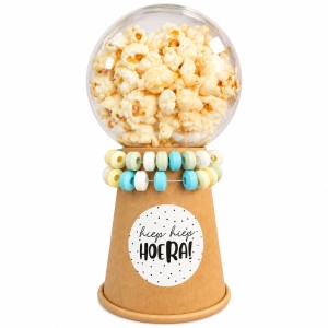 Snoepautomaat met popcorn en snoepketting / Zelfmaaktraktatie DIY
