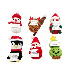 Positief kerstfiguurtje – gehaakt kerstcadeautje