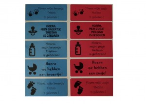 10 gepersonaliseerde geboortestickers